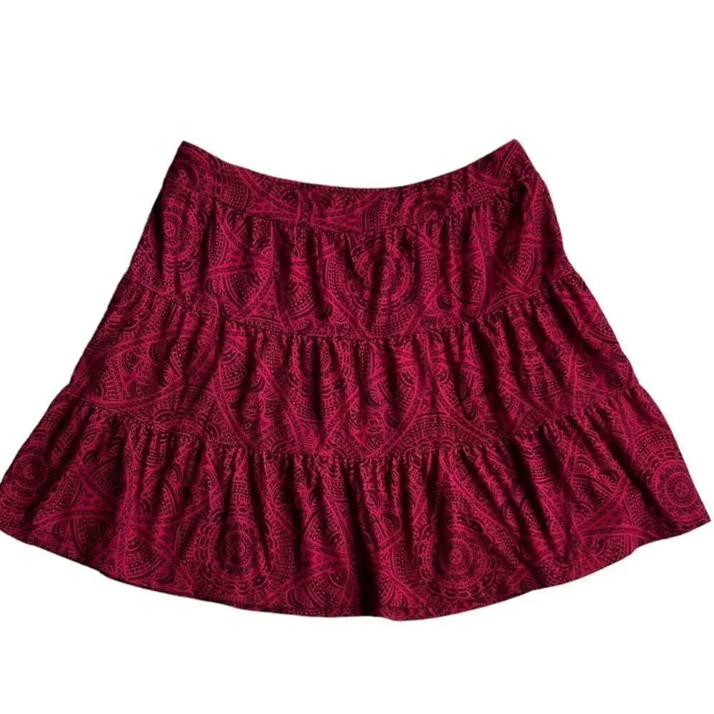 Prana Breathe Tiered Pink Mini skirt s M